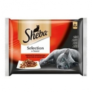 Sheba Katzenfutter Selection Herzhafte Komposition mit Huhn, Rind, Lam