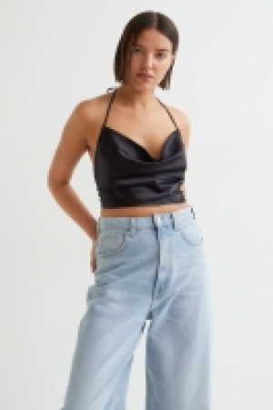 Kurztop aus Satin