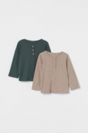 2er-Pack Baumwoll-Henleyshirts CHF 9.95