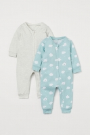 HM  2er-Pack Pyjamas mit Zipper