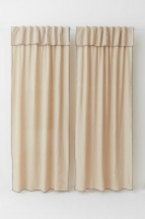 2-Pack Vorhänge aus Leinenmix