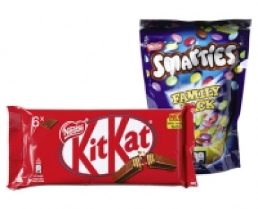 Aldi Suisse  NESTLE KITKAT/SMARTIES FAMILY-PACK