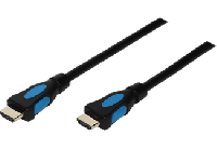 MediaMarkt Isy ISY IHD-3100 - High Speed HDMI Kabel mit Ethernet (Schwarz/Blau)