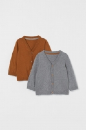 HM  2er-Pack Baumwoll-Cardigans