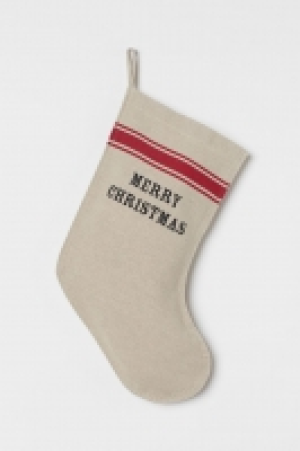 Weihnachtsstrumpf aus Leinenmix