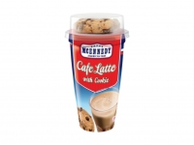 Cafe Latte mit Cookie