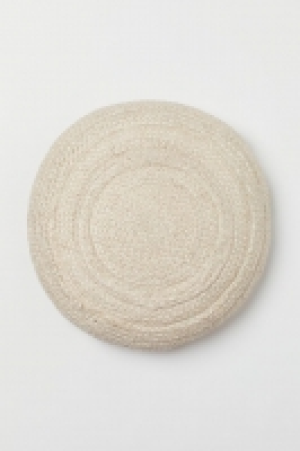 Rundes Kissen aus Jute