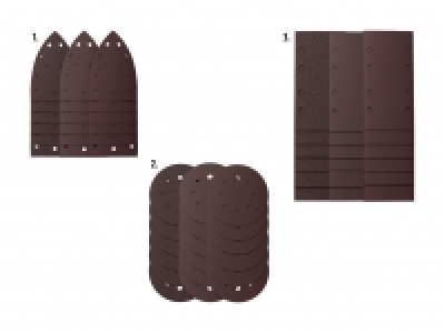 Schleifpapier-Set, 18er