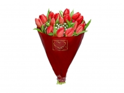 Lidl  Tulpenstrauss in Valentinstüte