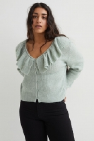HM  Cardigan mit Volantkragen