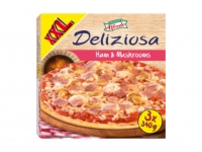 Lidl  Pizza Schinken und Champignons XXL