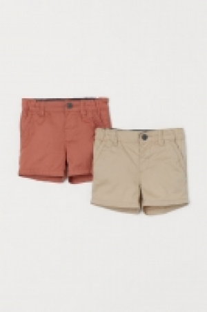 HM  2er-Pack Chinoshorts