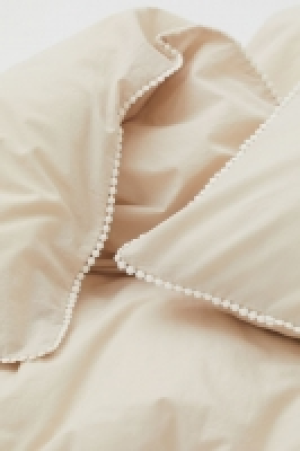 Bettwäsche mit Zierborte für Einzelbett