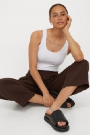 HM  Leinenhose in Cropped-Länge