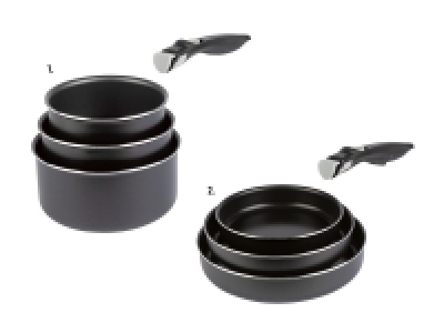 Aluminium-Topf-Set/-Pfannen-Set, 4-teilig (nur in der Westschweiz)