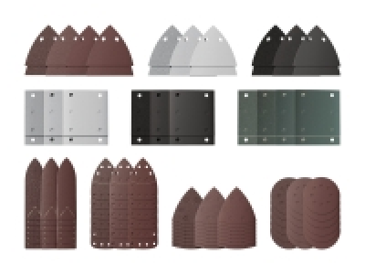 Schleifpapier-Set für Pentaschleifer/ Multischleifer/ Exzenterschleife