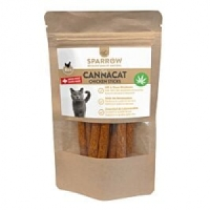 Qualipet  Sparrow Pet CannaCat Chicken Sticks mit CBD