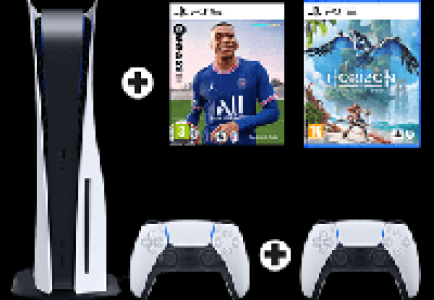 MediaMarkt Sony Ps PlayStation 5 + Horizon Forbidden West + FIFA 22 + PS5 DualSense Bundl