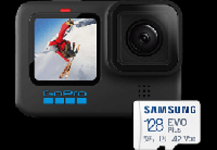 MediaMarkt Gopro GOPRO Hero 10 & 128GB Micro-SD Karte - Actioncam Schwarz