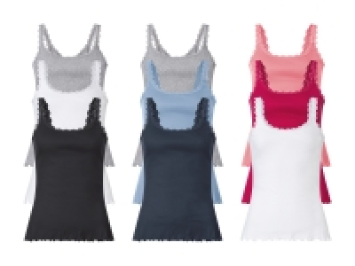 Ripptops mit Spitze, 3er