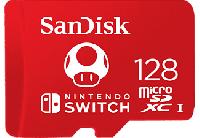 MediaMarkt Sandisk SANDISK Nintendo Switch - MIC-SDX Extreme 128GB - Speicherkarte (Rot)
