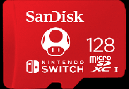 MediaMarkt Sandisk SANDISK Nintendo Switch - MIC-SDX Extreme 128GB - Speicherkarte (Rot)