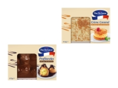 Lidl  Profiteroles/Crème Caramel