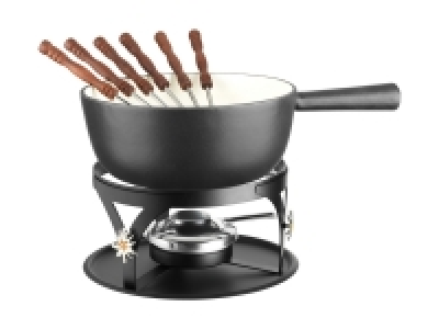 Käsefondue-Set Gusseisen, 10-teilig (nur im Tessin)