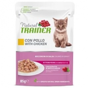 Qualipet  Trainer Nassfutter Kitten Huhn 85g im Beutel