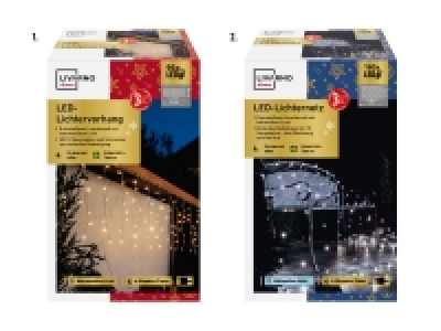 Lidl  LED-Lichtervorhang/-Lichternetz
