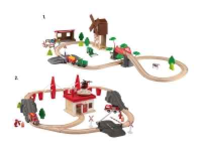 Holzeisenbahn-Set gross