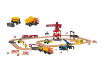 Lidl  Eisenbahn-Set Baustelle, 68-teilig