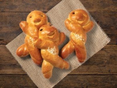 Lidl  Veganer Grittibänz mit Hagelzucker