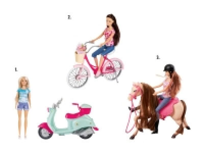 Lidl  Fashion Doll mit Roller/Velo/Pferd