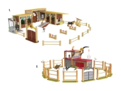 Holz-Pferdehof/-Dinopark