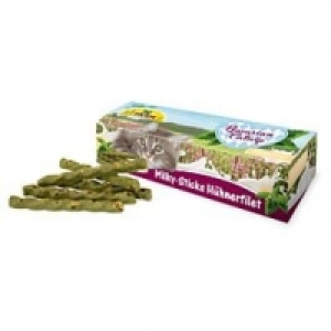 Qualipet  JR Cat Kausnacks Bavarian Catnip Milky-Sticks Hühnerfilet 35g