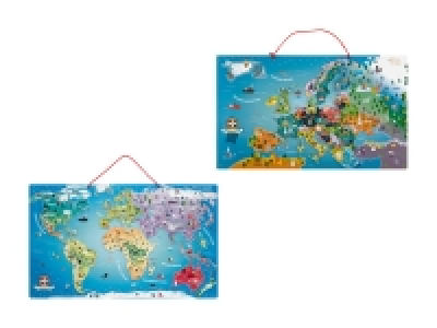 Magnetische Weltkarte/Europakarte