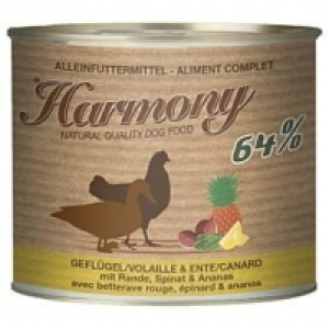 Harmony Dog Natural Geflügel & Ente mit Rande, Spinat & Ananas CHF 2.90