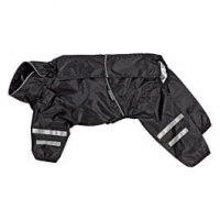 Qualipet  Freezack Hunderegenmantel Raincoat schwarz verschiedene Grössen