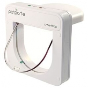 Qualipet  PetPorte SmartFlap Mikrochip Katzentüre für Wand oder Tür