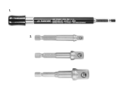 Schnellverschluss-Bithalter/Vierkantadapter-Set