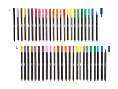 Lidl  Brushliner-/Fineliner-Set, 24er