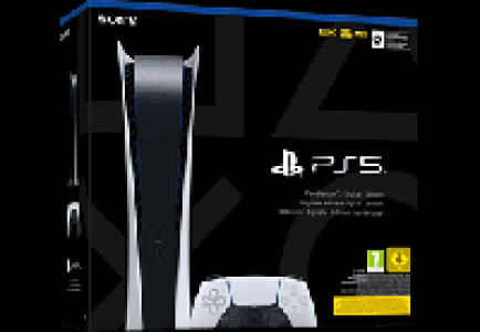 MediaMarkt Sony Ps PlayStation 5 Digital Edition - Spielekonsole - Weiss/Schwarz