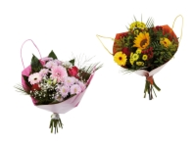 Lidl  Blumenstrauss in Tasche zum Weltfrauentag