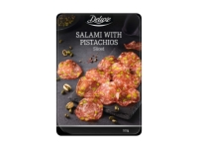 Salami in Scheiben mit Pistazien
