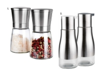 Salz- und Pfeffermühlen-Set/Essig- und Ölspender-Set