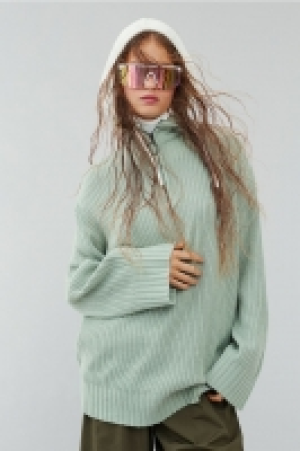 Gerippter Pullover mit Reissverschluss CHF 22.95