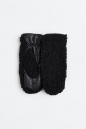 Fäustlinge aus Leder und Teddyfleece CHF 24.95
