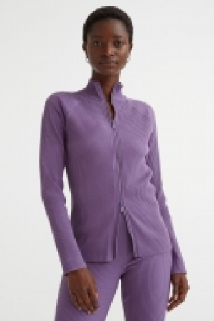 Geripptes Shirt mit Zipper CHF 9.95