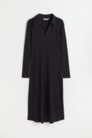 MAMA Geripptes Baumwollkleid